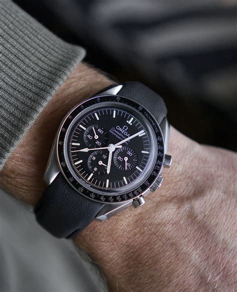 omega leather strap watch|best straps for omega speedmaster.